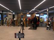 Gepflegter Kassenbereich bei der Seilbahn Zugspitze