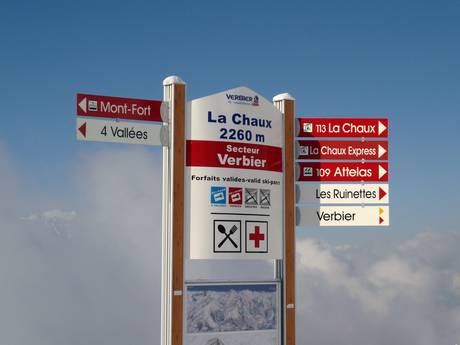 Rhonetal: Orientierung in Skigebieten – Orientierung 4 Vallées – Verbier/La Tzoumaz/Nendaz/Veysonnaz/Thyon