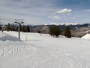 Übungspiste an der Bergstation der Eagle Bahn Gondola