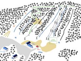 Pistenplan Sawmill Mountain Resort