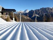 Perfekte Pistenpräparierung in Cortina d'Ampezzo
