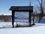 Pistenplan im Skigebiet Björkliden
