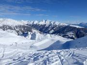 Blick über das Skigebiet Sillian vom Thurntaler