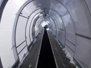 Förderband zurück zur Bergstation der Dachsteinseilbahn