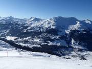 Lenzerheide liegt direkt zu Füßen des Skigebiets