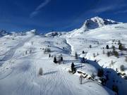 Endlose Tiefschneehänge auf der Diavolezza