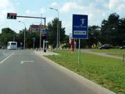 Hinweisschild zur Skihalle