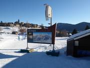 Informationstafel in Les Angles