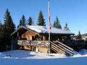 Hubertushütte mitten im Skigebiet