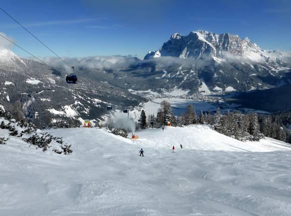 Panorama im Skigebiet Grubigstein