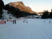 Ideales Anfängergelände am Seillift