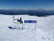 Pistenausschilderung im Skigebiet Tūroa
