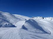 Mittelschwere Pisten an der Gurschenalp