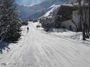 Täliabfahrt im Ort Malbun