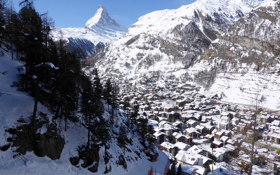 Monte Cervino (Matterhorn): Unterkunftsangebot der Skigebiete – Unterkunftsangebot Zermatt/Breuil-Cervinia/Valtournenche – Matterhorn
