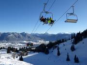 Ahornbahn - 4er Sesselbahn fix geklemmt