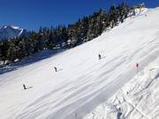 Sehr gute Pistenpräparierung am Penken