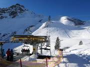 Zweiländerbahn - 4er Sesselbahn fix geklemmt