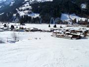 Blick auf die Unterkünfte in Aschau