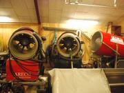 Die Schneekanonen warten auf den Einsatz