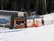 Kleiner Kiosk an der Talstation Hofmanky