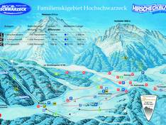 Pistenplan Hochschwarzeck – Ramsau bei Berchtesgaden
