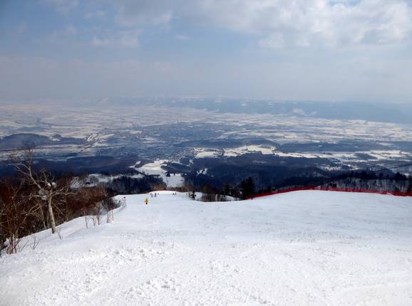 Blick von der Bergstation der Kitanomine Gondelbahn