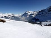 Blick vom Lauberhorn Richtung Grindelwald