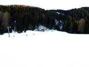 Die Piste im oberen Teil