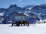 Informationstafel in Arabba bei Bec de Roces