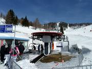 Schartenbahn - 4er Sesselbahn fix geklemmt