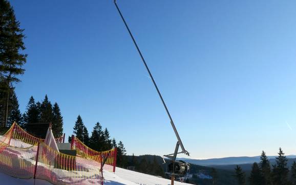 Schneesicherheit Pilsner Region (Plzeňský kraj) – Schneesicherheit Špičák