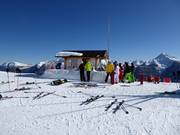 Schneebar neben der Bergstation Schwemmalm