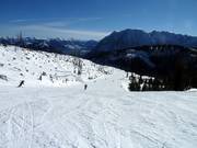 Die Pisten sind auch später am Tag noch gut in Schuss