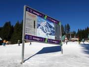 Informationstafel an der Talstation