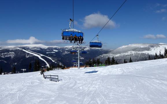 Größtes Skigebiet in der Reichenberger Region (Liberec) – Skigebiet Spindlermühle (Špindlerův Mlýn)