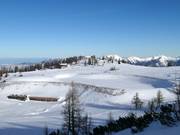 Großer Speicherteich im Skigebiet Hinterstoder