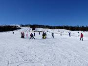 Leichte Piste am Übungslift (Seillift)