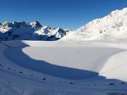 Beschneiungsteich in Kühtai