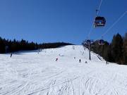Leichte Piste 2 an der 10er-Gondelbahn Kreischberg