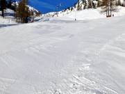 Blaue Piste unterhalb der Gondelbahn Mercantour