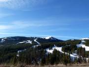 Blick auf das Skigebiet Copper Mountain