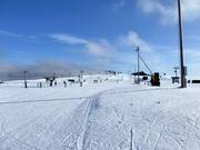 Ganz leichte Piste im Gipfelbereich