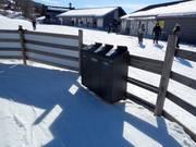 Mülltrennung im Skigebiet Hafjell