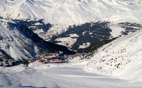 Größter Höhenunterschied in Paradiski – Skigebiet Les Arcs/Peisey-Vallandry (Paradiski)
