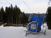 Beschneiung auf der Skiroute