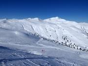 Blick über das Skigebiet Wildkogel