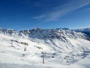 Blick vom Fort La Rosière zum Pointe des Couloureuses
