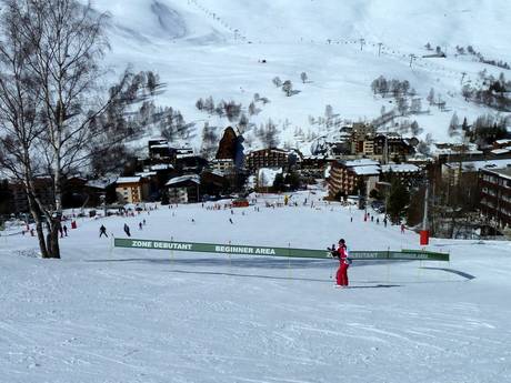 Skigebiete für Anfänger im Nationalpark Écrins – Anfänger Les 2 Alpes