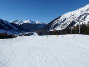 Breite und leichte Piste am Egghof Sun Jet